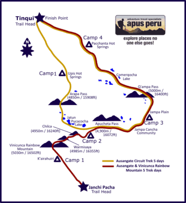 ausangate-trek-map