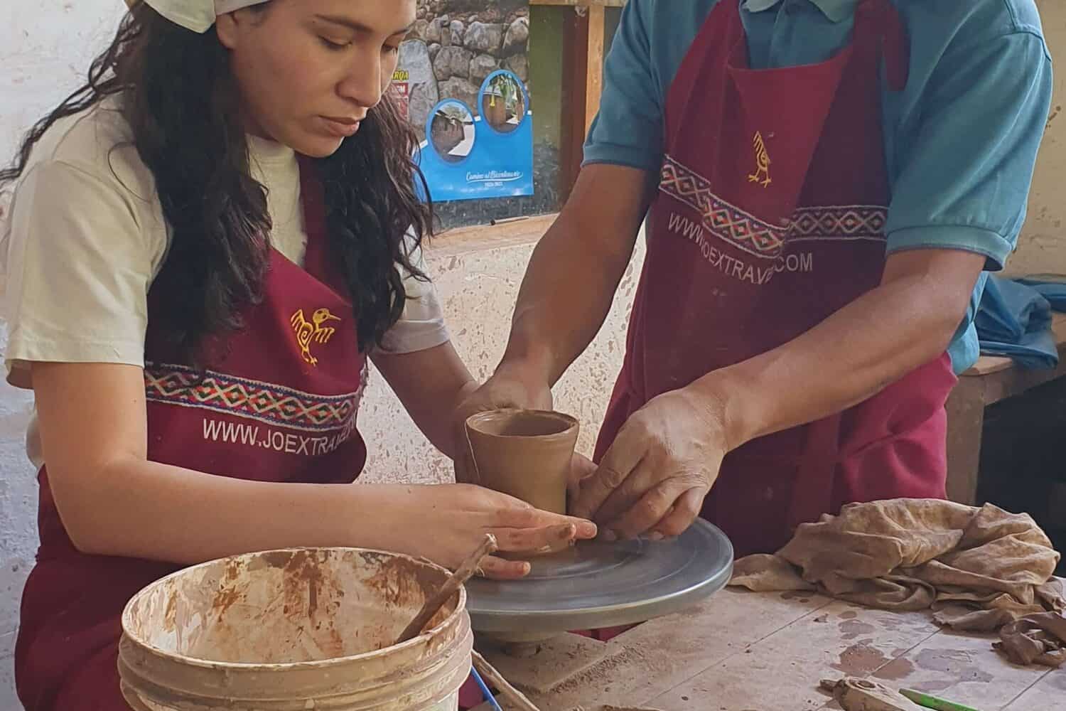 ceramic workshop in chichubamba